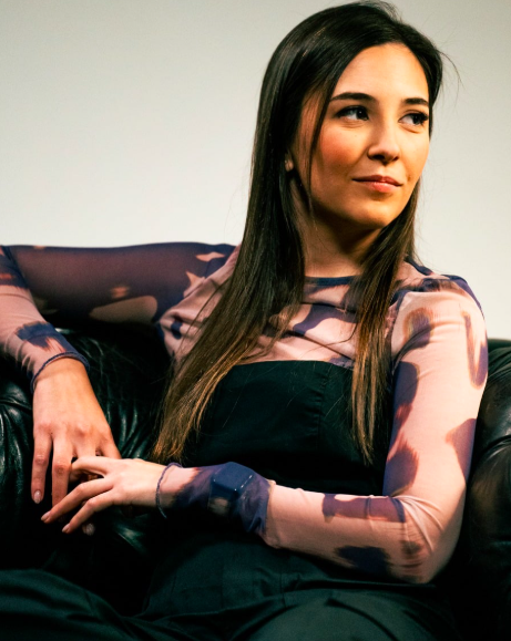 Belén de la Hoz durante una conversación