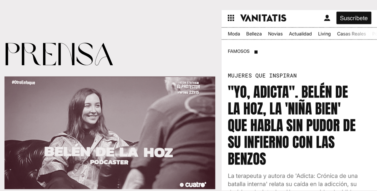 Selección de apariciones de Belén de la Hoz en medios